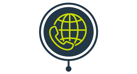 global telephone icon